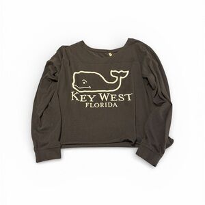 Black Key West Florida Whale Long Sleeve Shirt